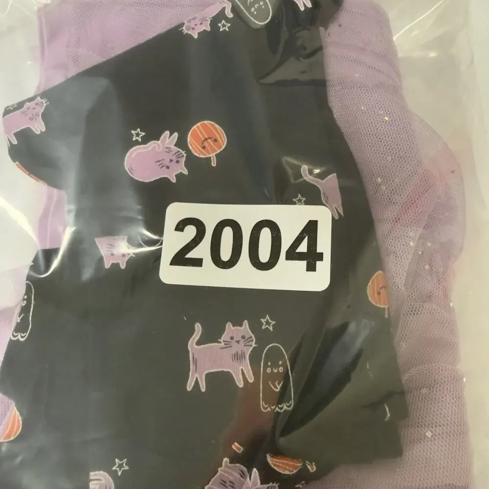 Carter's 2-pc. Halloween Tulle Top & Leggings Set Girls 12 Months Purple Black